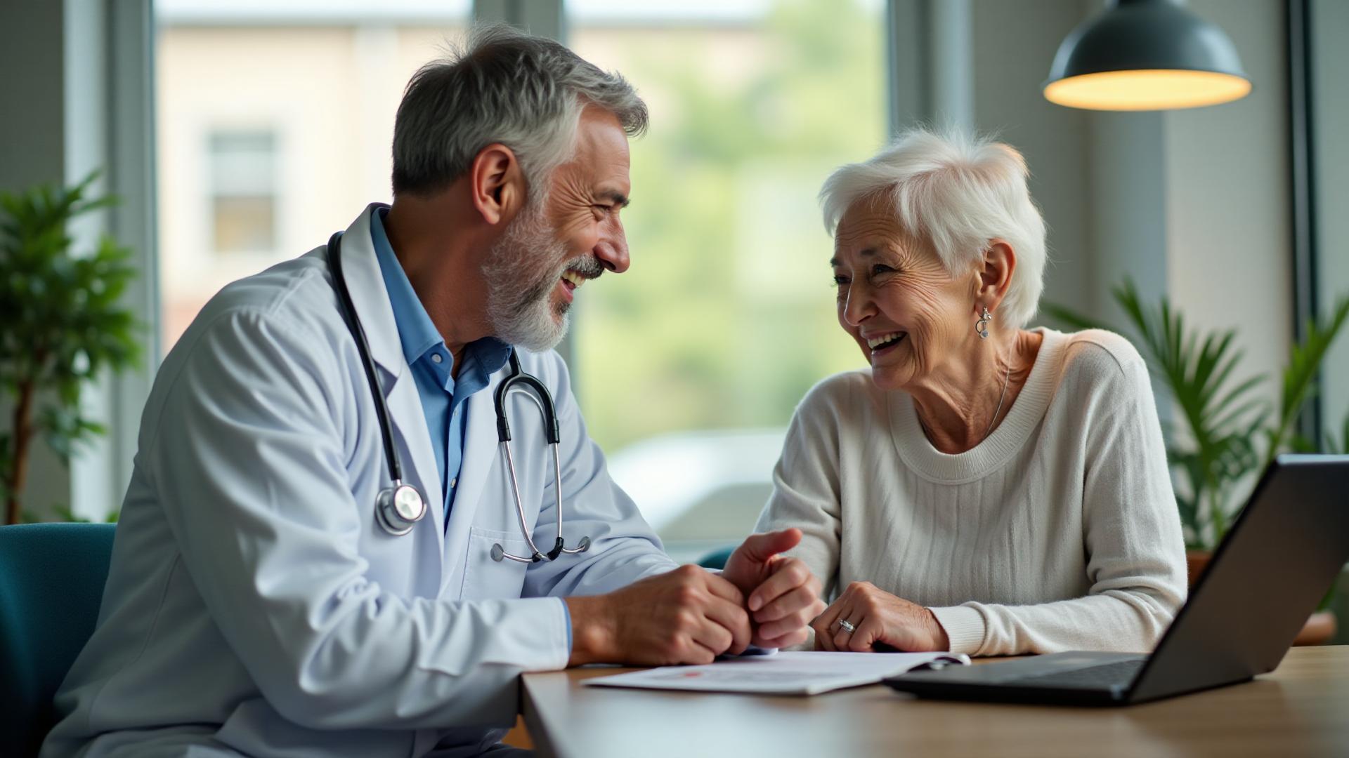 Doctor and patient interaction showing compassionate healthcare