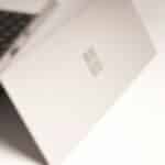 white-laptop-computer-on-white-table